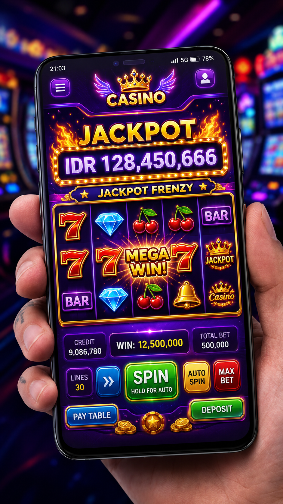 Tampilan antarmuka utama aplikasi 666i yang ramah pengguna.
